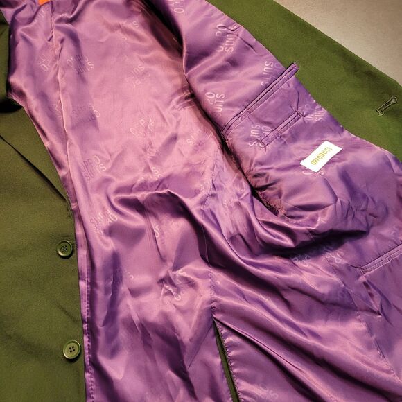 Opposuits Suit Blazer 42 Regular Green + Purple Lining DC JOKER COSPLAY with TAG - Picture 7 of 9